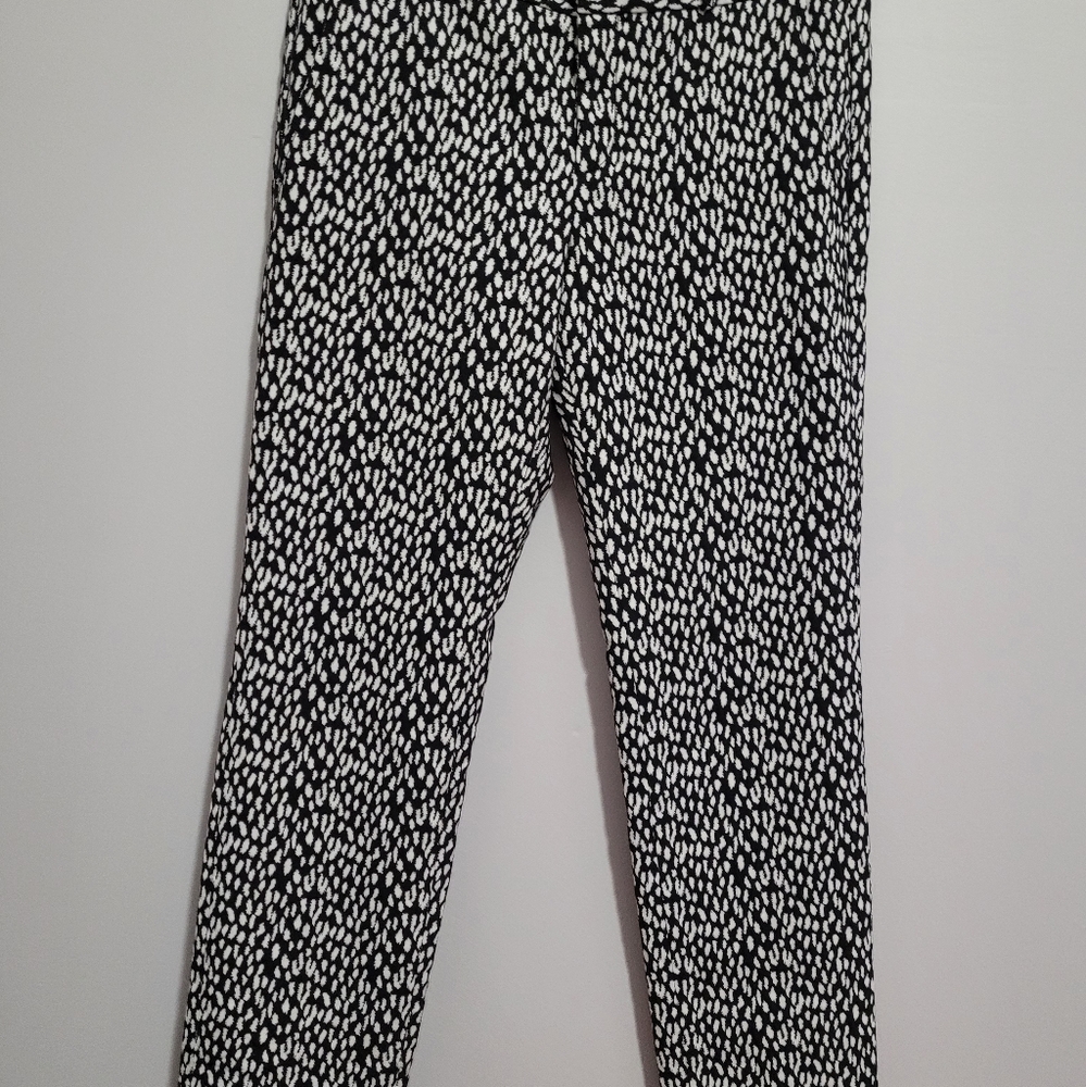 Banana Republic | Black & White | Stretch Ankle Pant | Size 6